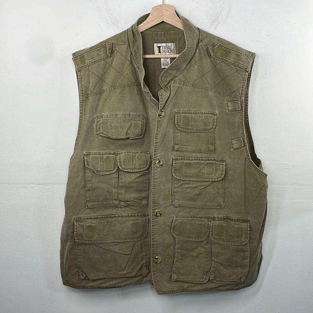 Trail Designs TV726 Fishing Sport Hunting Photography Vest Men’s Green 2X